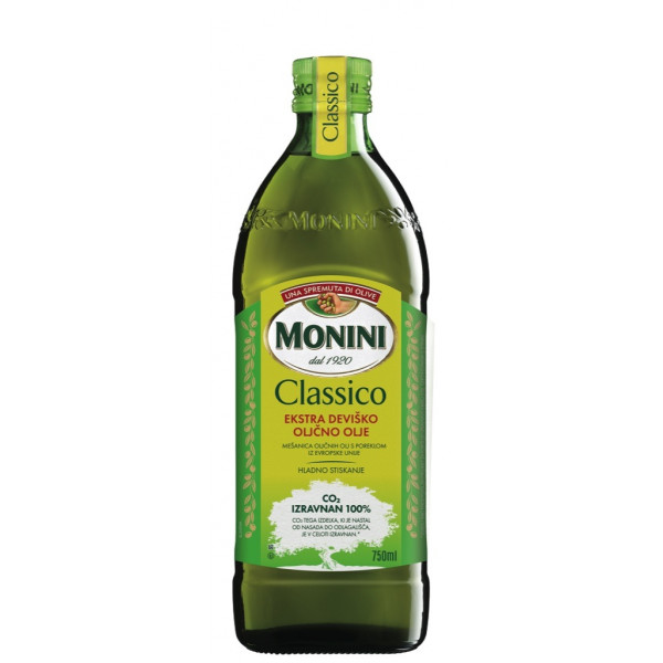 Ekstra deviško oljčno olje, MONINI CLASIC, 0,75 l