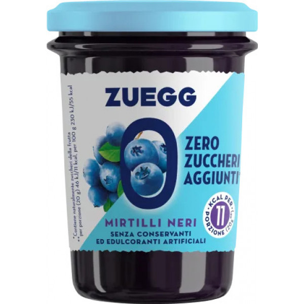 Marmelada Borovnica brez sladkorja, Zuegg, 220g