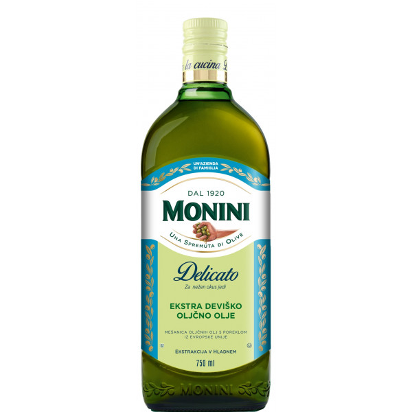 Ekstra deviško oljčno olje Delicato, MONINI, 0,75 l
