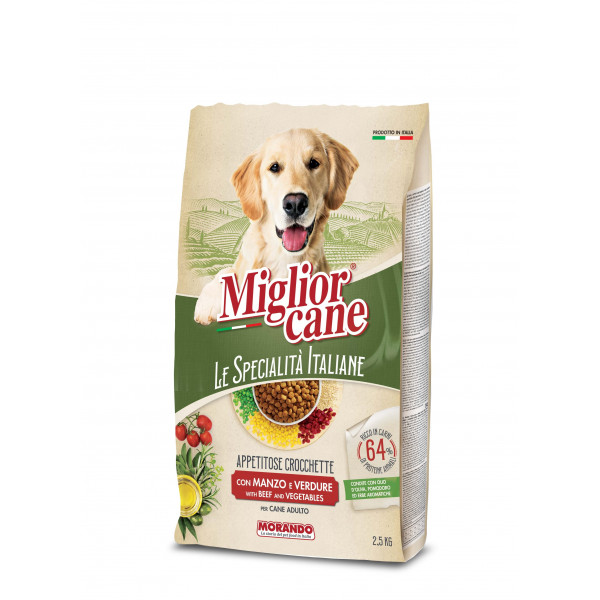 Briketi Miocane Specialita' Italiane Adult Medium, Govedina in zelenjava, Morando, 2,5kg