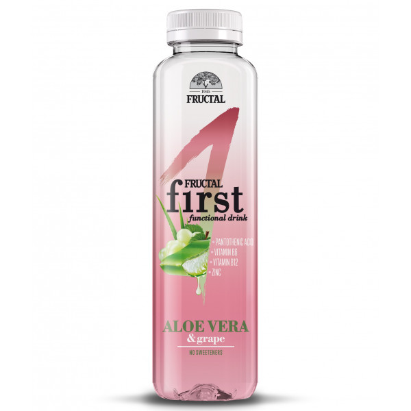 Voda Aloe Vera, negazirana, Aloe Vera in Grozdje, Fructal, 0,5 l