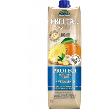 Napitek Protect Ananas in pomaranča + Vitamin D, Fructal, 1 l 