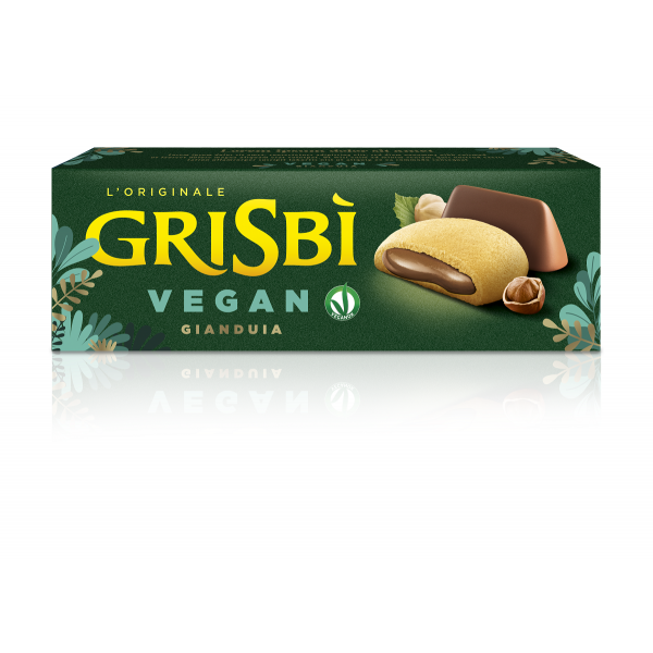 Veganski keksi polnjeni z gianduia kremo, Grisbi, 135 g  