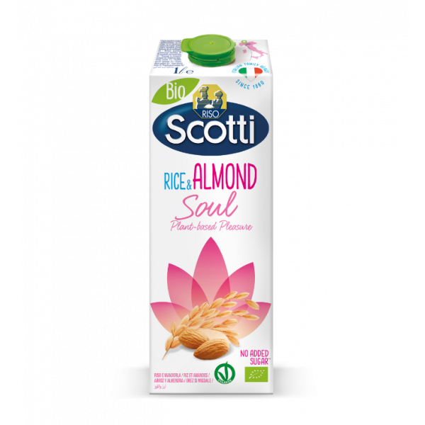 BIO soul mandljev napitek z rižem, Riso Scotti, 1L