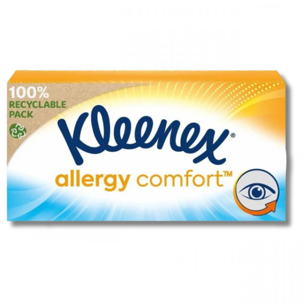 Izvlečni robčki allergy comfort, 56 KOS, 3 SLOJNI, Kleenex