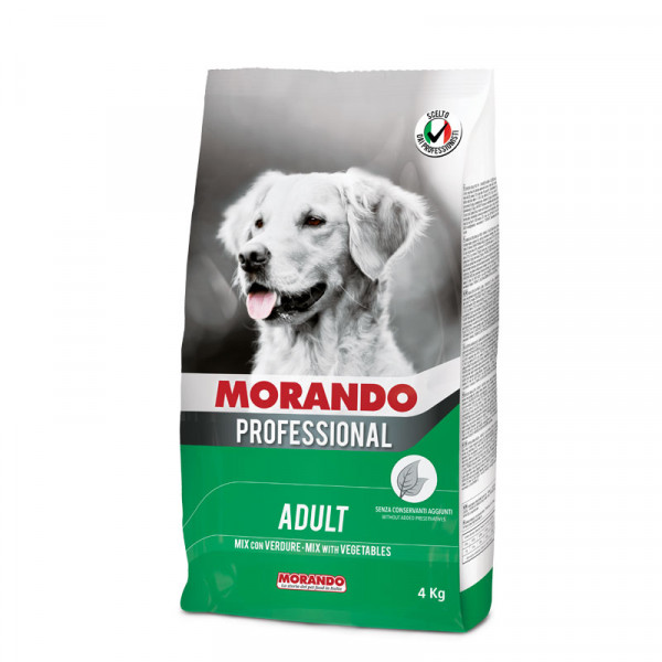 Hrana za odrasle pse, Professional, briketi z zelenjavo, Morando, 4000g