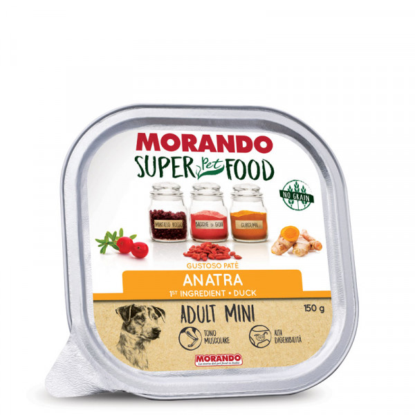 Hrana za pse Super Pet Food, Adult Mini, Pate', Raca, Morando, 150g 