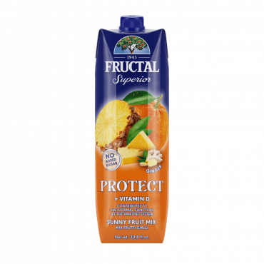 Napitek Protect Ananas in pomaranča + Vitamin D, Fructal, 1 l 