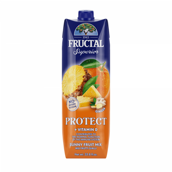 Napitek Protect Ananas in pomaranča + Vitamin D, Fructal, 1 l 