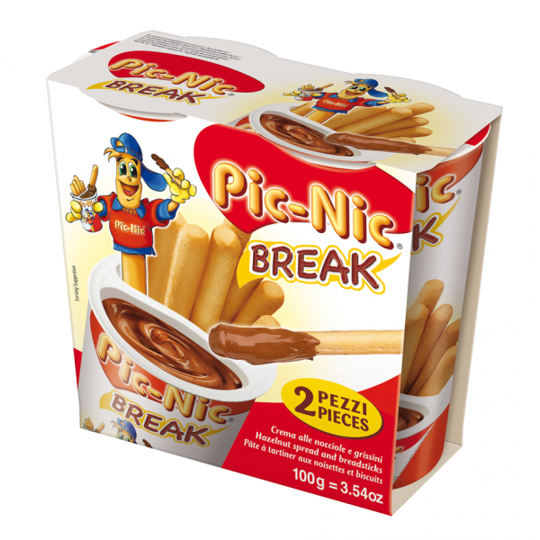 Kremni namaz z grisini Break, Pic-Nic, 2x50 g