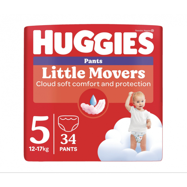 Huggies hlačne plenice, 34 KOS, ŠT.5, Huggies