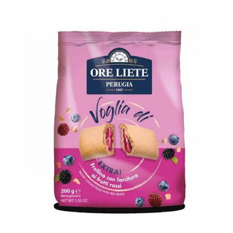Frolino Voglia di s polnilom iz rdečega sadja, Ore Liete, 200g Frolino Voglia di s polnilom iz rdečega sadja, Ore Liete, 200g