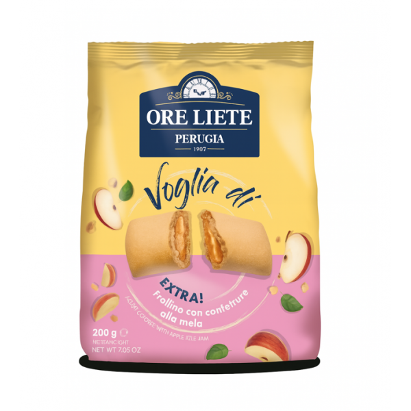 Frolino Voglia di, piškoti z jabolčnim polnilom, Ore Liete, 200g