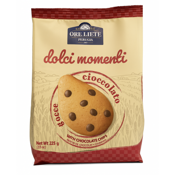 Piškoti dolci momenti s čokoladnimi kapljicami, Ore Liete, 225g