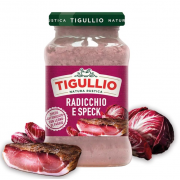 Pesto radič in špek,...