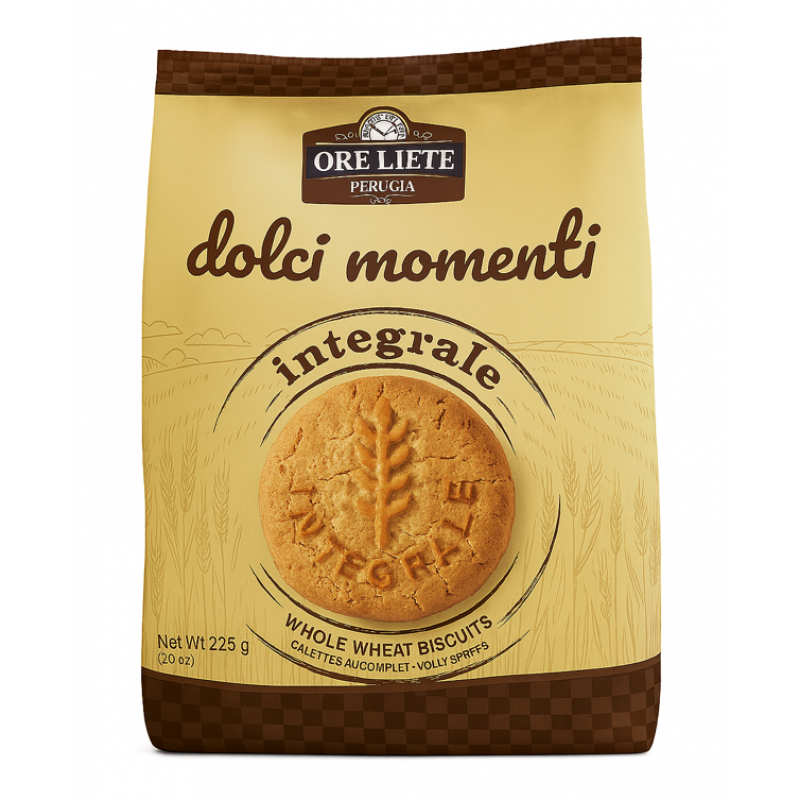 Piškoti dolci momenti polnozrnati, Ore Liete, 225g Piškoti dolci momenti polnozrnati, Ore Liete, 225g