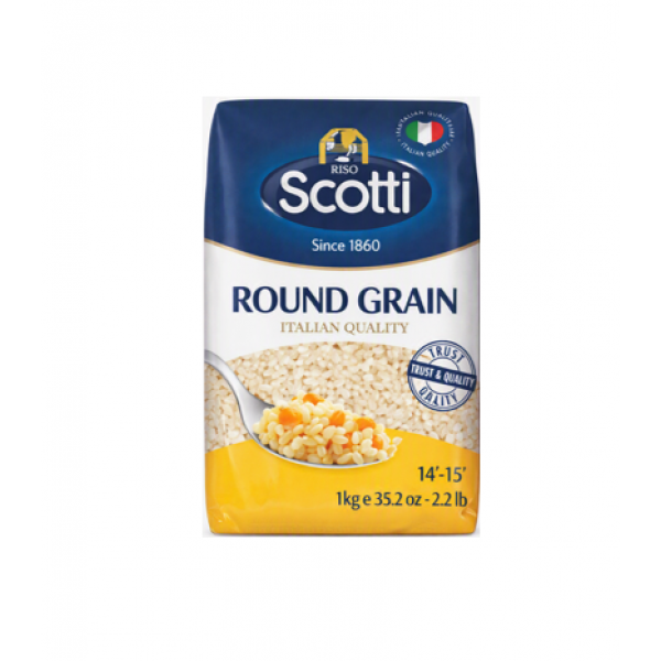 Riž okroglozrnati, Riso Scotti, 1 kg
