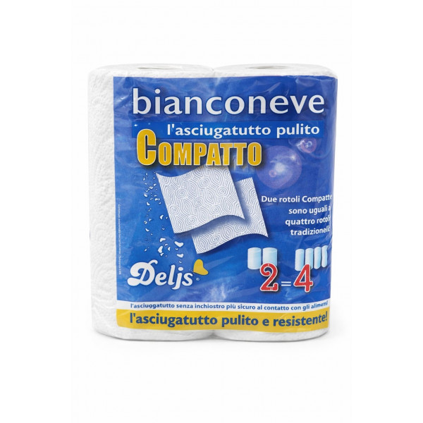 Kompaktna papirnata brisača, 2-slojna, Delis