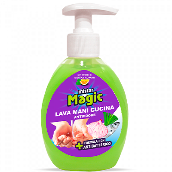 Tekoče milo za roke proti vonju, meta in citrusi, Mister Magic