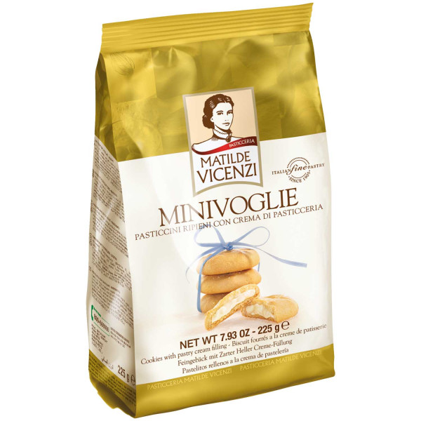 Piškoti z vaniljevim polnilom, Minivoglie,  MATILDE VICENZI, 225G