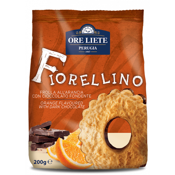 Piškoti frolino s pomarančo in temno čokolado, Ore Liete, 200g