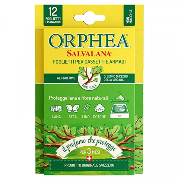 Lističi proti moljem cedrovina, Orphea