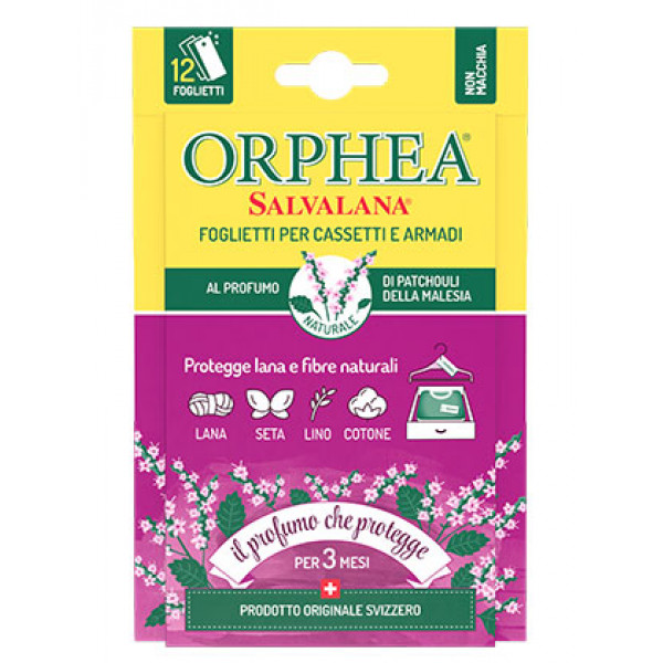 Lističi proti moljem patchouli, Orphea