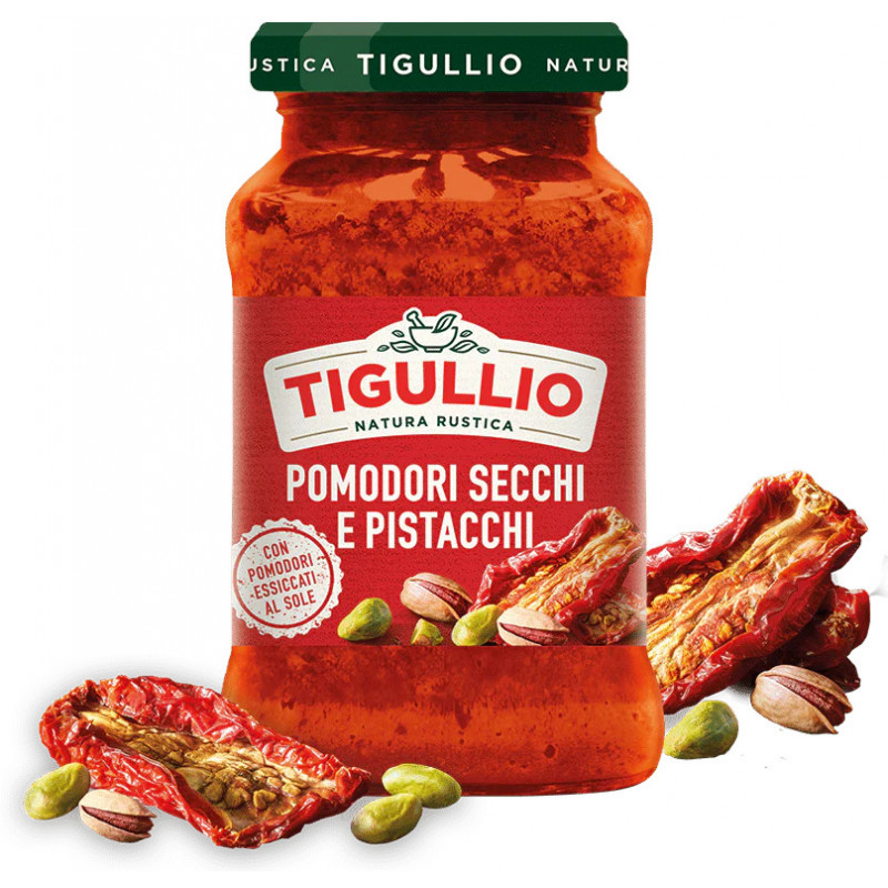 Pesto s suhimi paradižniki in pistacijami, Tigullio, Star Italia, 185 g Pesto s suhimi paradižniki in pistacijami, Tigullio, Star Italia, 185 g
