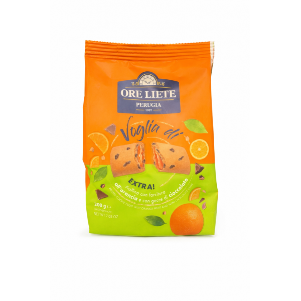Frolino Voglia di s pomarančnim polnilom in koščki čokolade, Ore Liete, 200g
