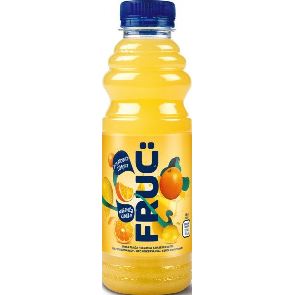 Pijača Fruc, pomaranča-limona, Fructal, 0.5 l