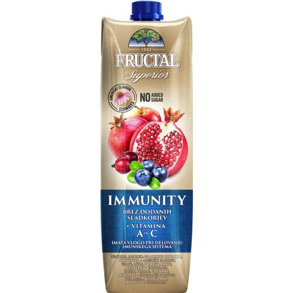 Nektar Immunity granatno jabolko-borovnica, Fructal, 1 l