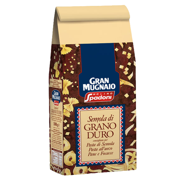 Pšenični zdrob iz trde pšenice DURUM za pripravo testenin, Spadoni, 1kg