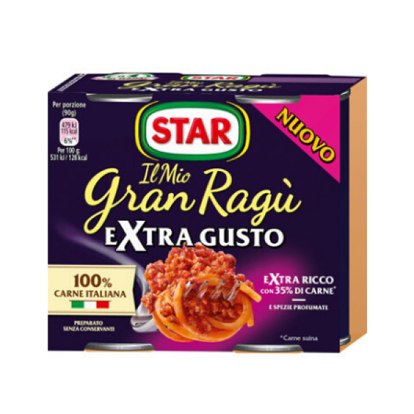Mesni ragu Gran Ragu Extra Gusto, Star, 2x 180 g