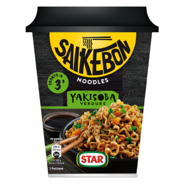 Orientalske testenine, klasičen recept, Yakisoba, 93 g