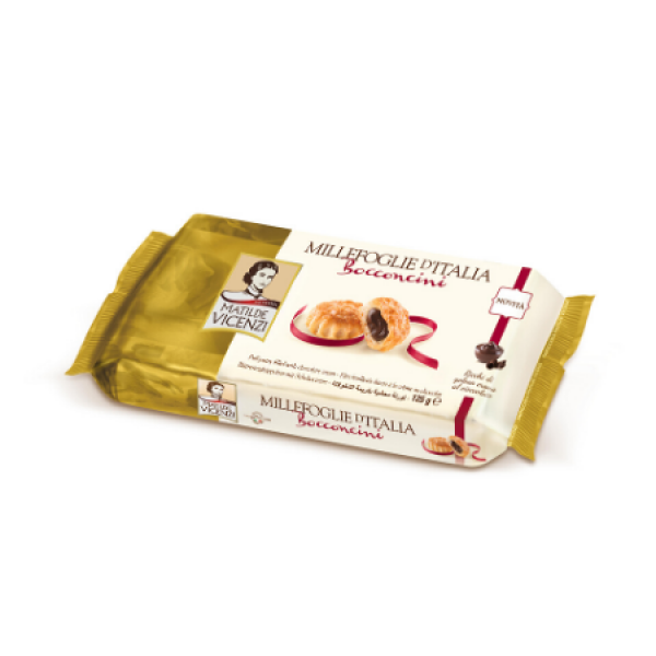Pecivo iz listnatega testa, čokoladni nadev, Bocconcini, 125 g 