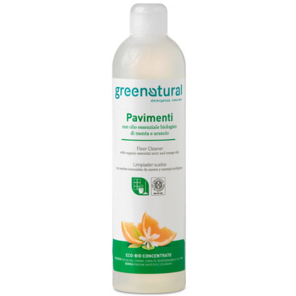 Detergent za tla in trde površine z eko eteričnim oljem mente in pomaranče 500 ml